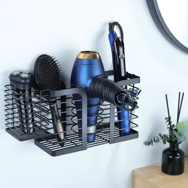 Yigii Hair Tool Organizer Hair Dryer Stand Blow Dryer Holder Wall Mount For ...