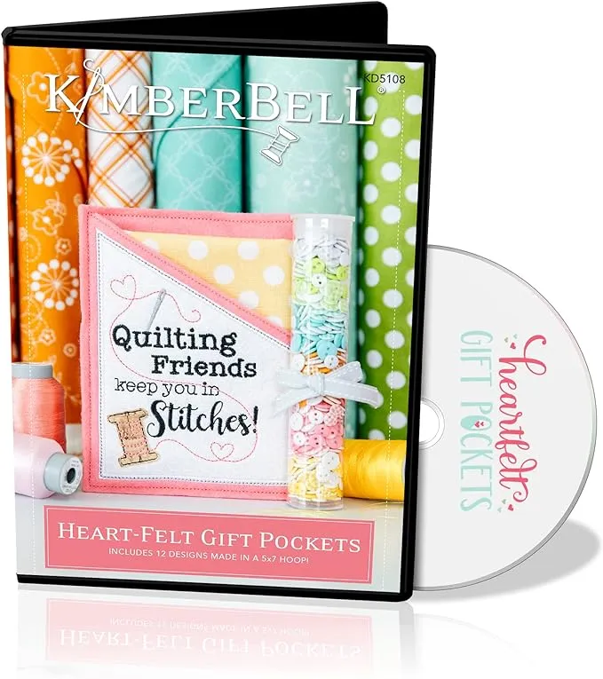 Heart-Felt Gift Pockets Embroidery CD by Kimberbell (KD5108)