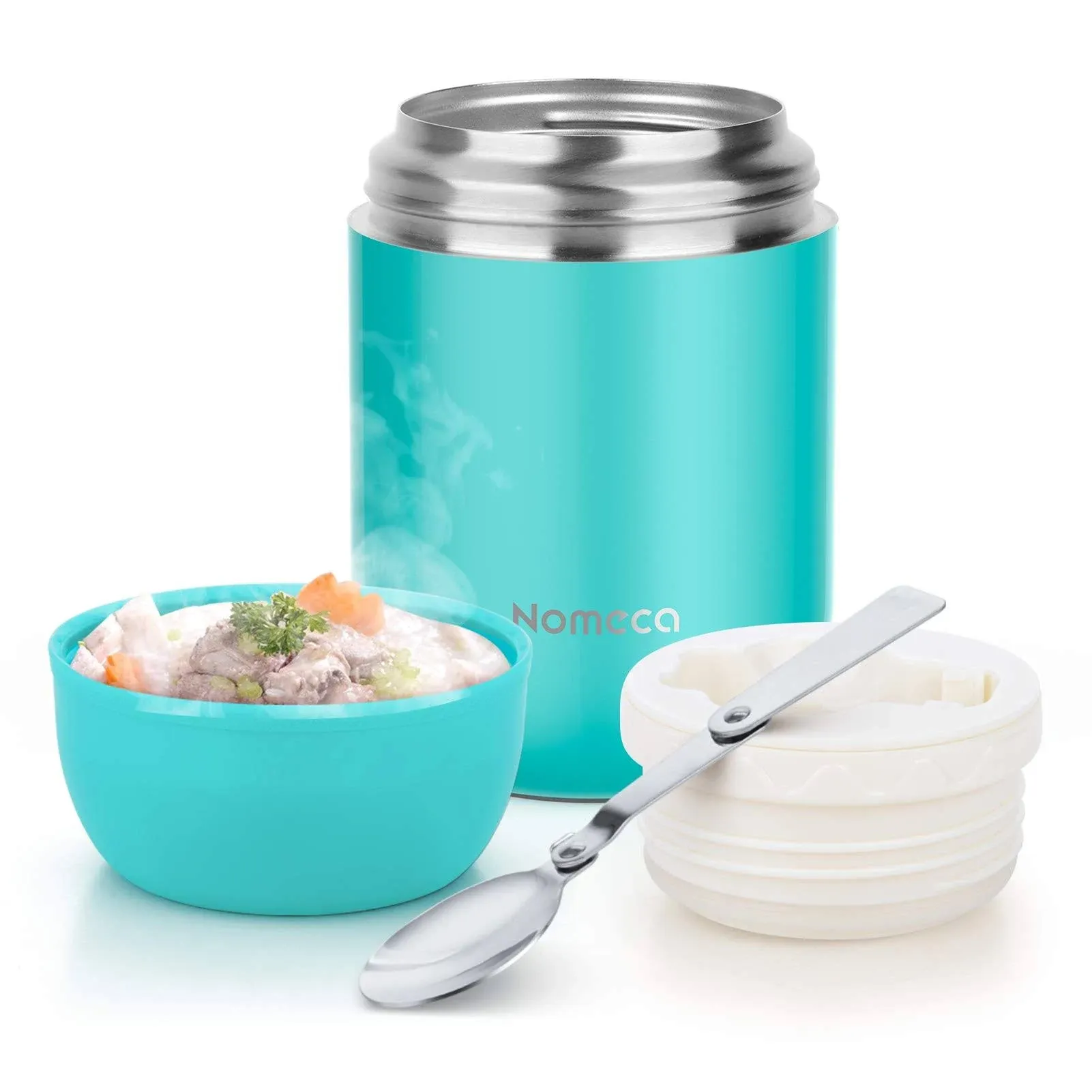 Nomeca Soup Thermos for Hot Food, 16oz Stainless Steel Vacuum Insulated Food Jars for Kids/Adults, Leakproof Wide Mouth Hot Container Thermos Lunch