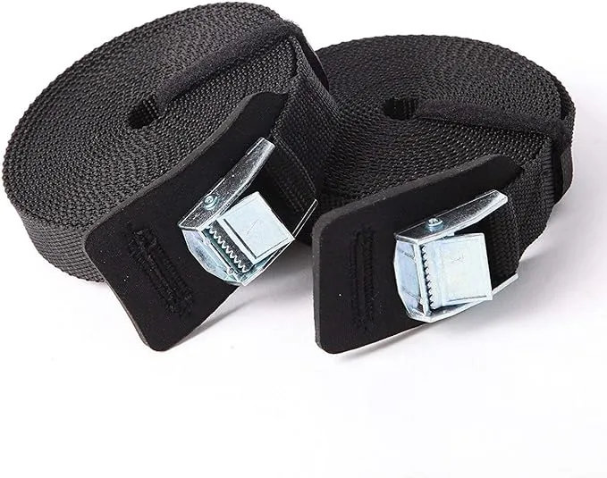 Boncas Sturdy 16-foot-by-1-inch Tie Down Strap Lashing Strap Cargo Tie-down Strap Padded Cam Lock Buckle 2 Pack