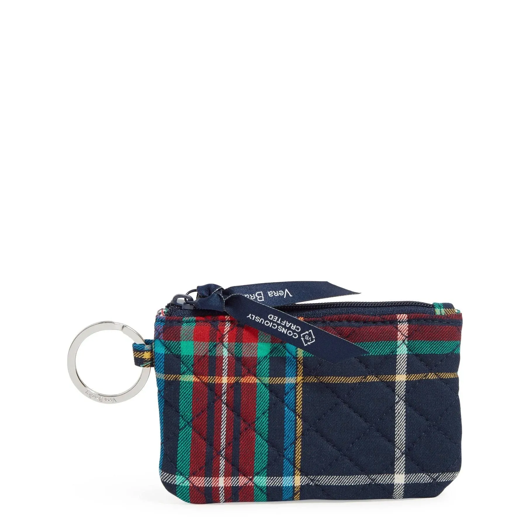 Vera Bradley Zip ID Case Tartan Plaid