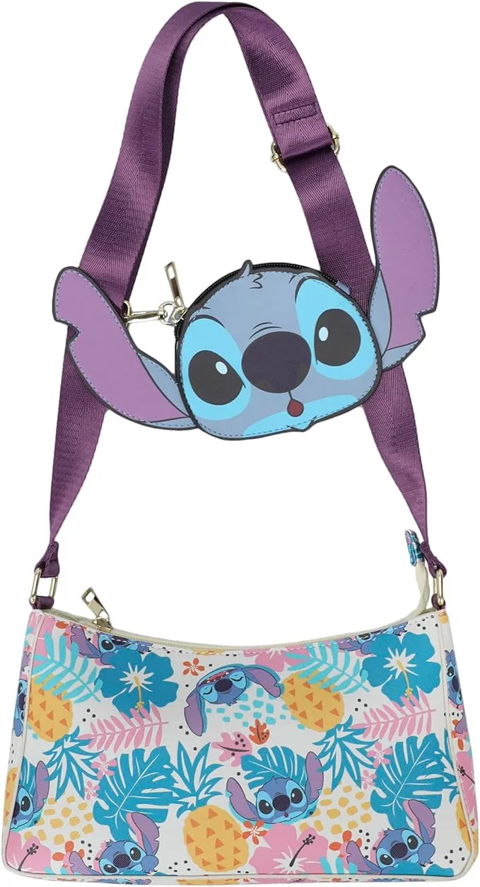 Disney Tropical Lilo and Stitch Crossbody Bag with Coin Bag