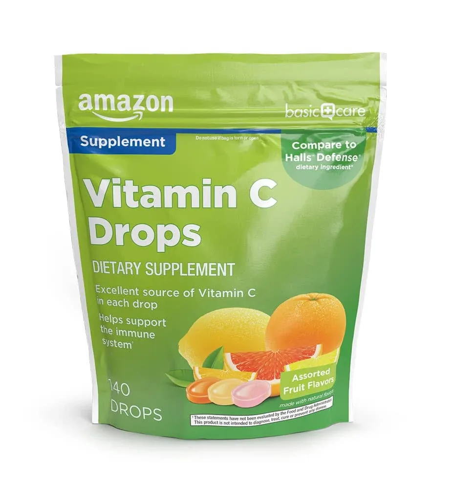 Vitamin C Supplement Drops, Lemon, Orange &amp; Grapefruit, 140 Count (Previously So