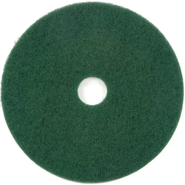 Global Industrial 17" Green Scrubbing Pad, 5/Case