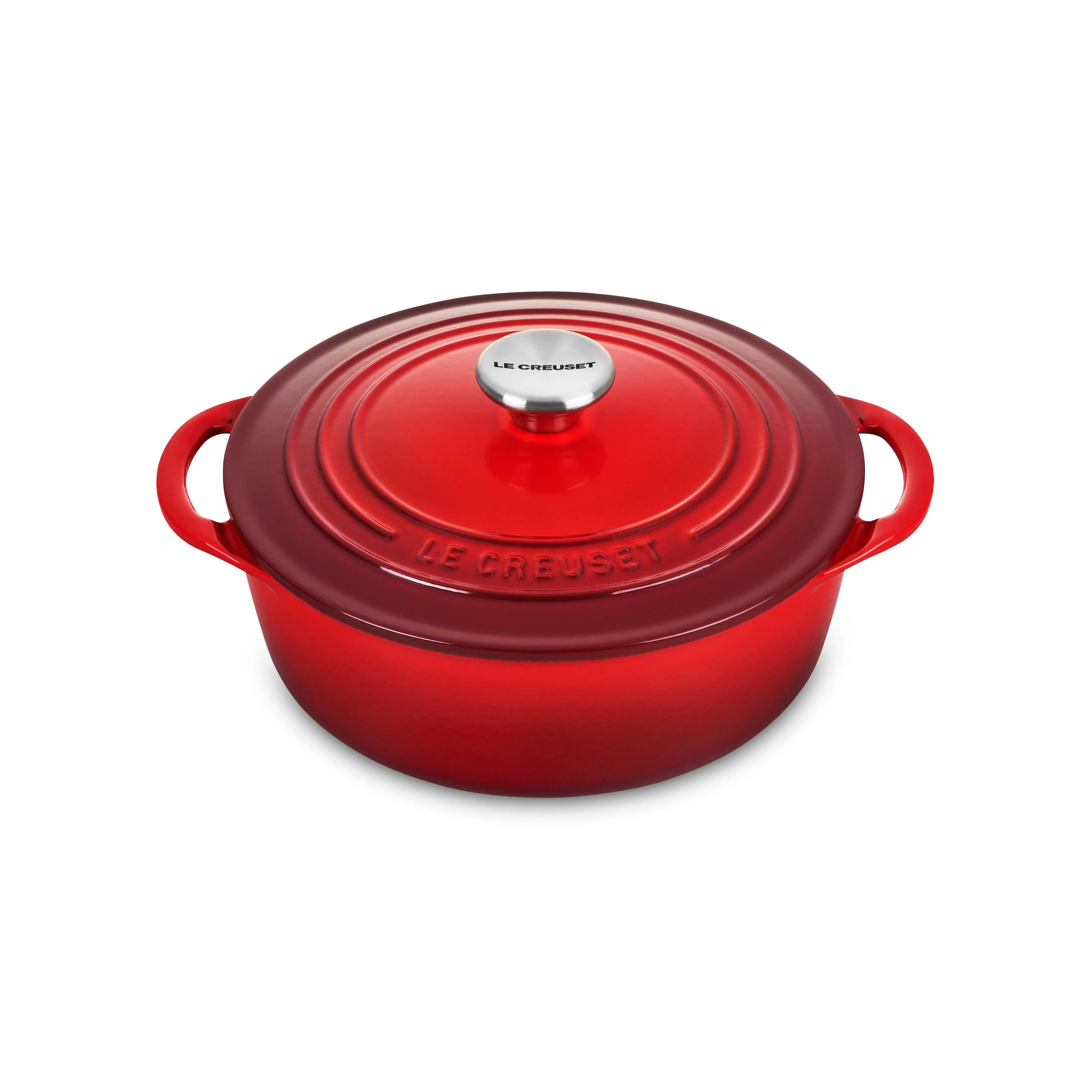 Le Creuset 2.75 qt. Shallow Round Dutch Oven ,Cerise