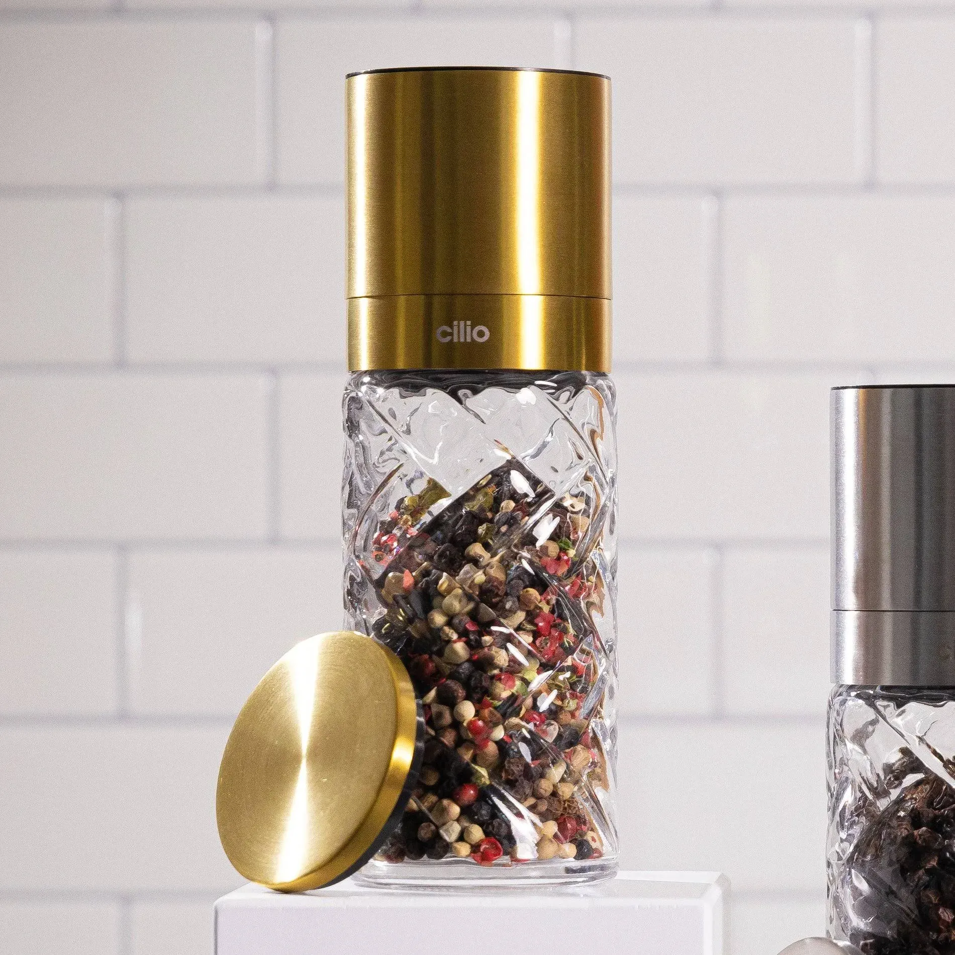 Cilio Cristallo Salt or Pepper Mill