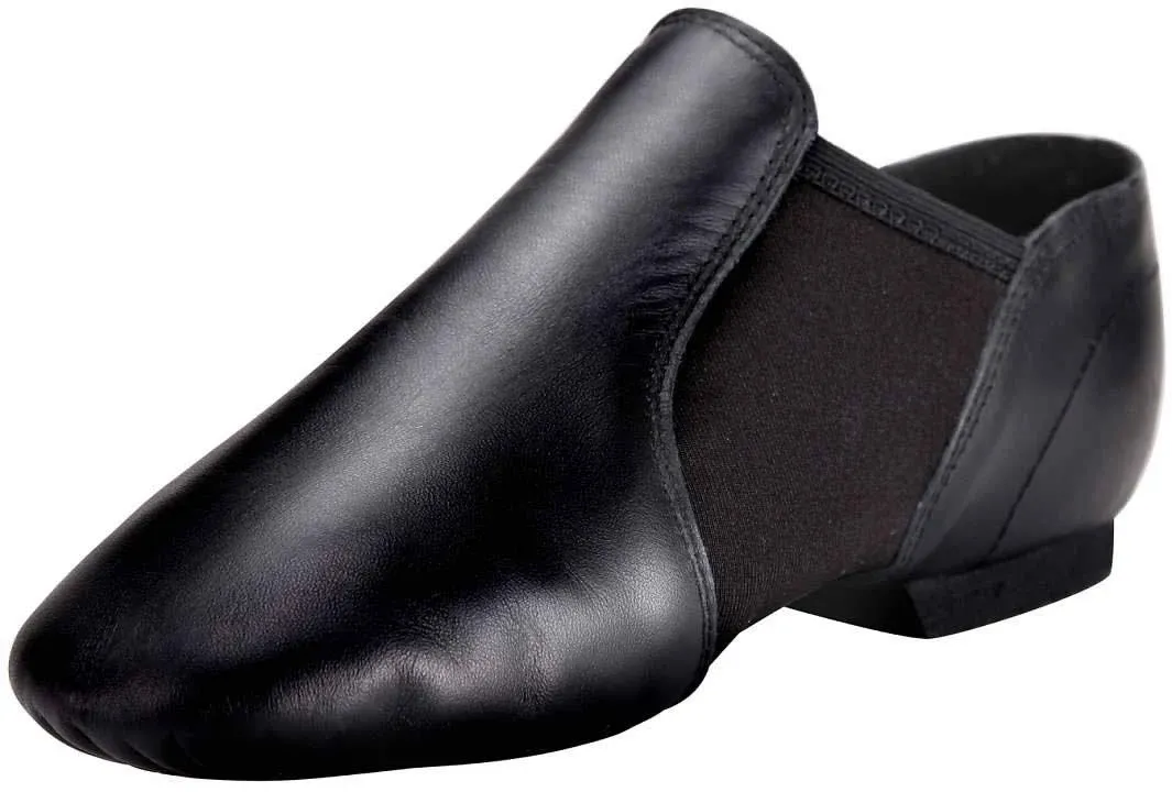 Linodes unisex Leather Upper Jazz Shoe Slip-On for Women and Men's Dance Shoes