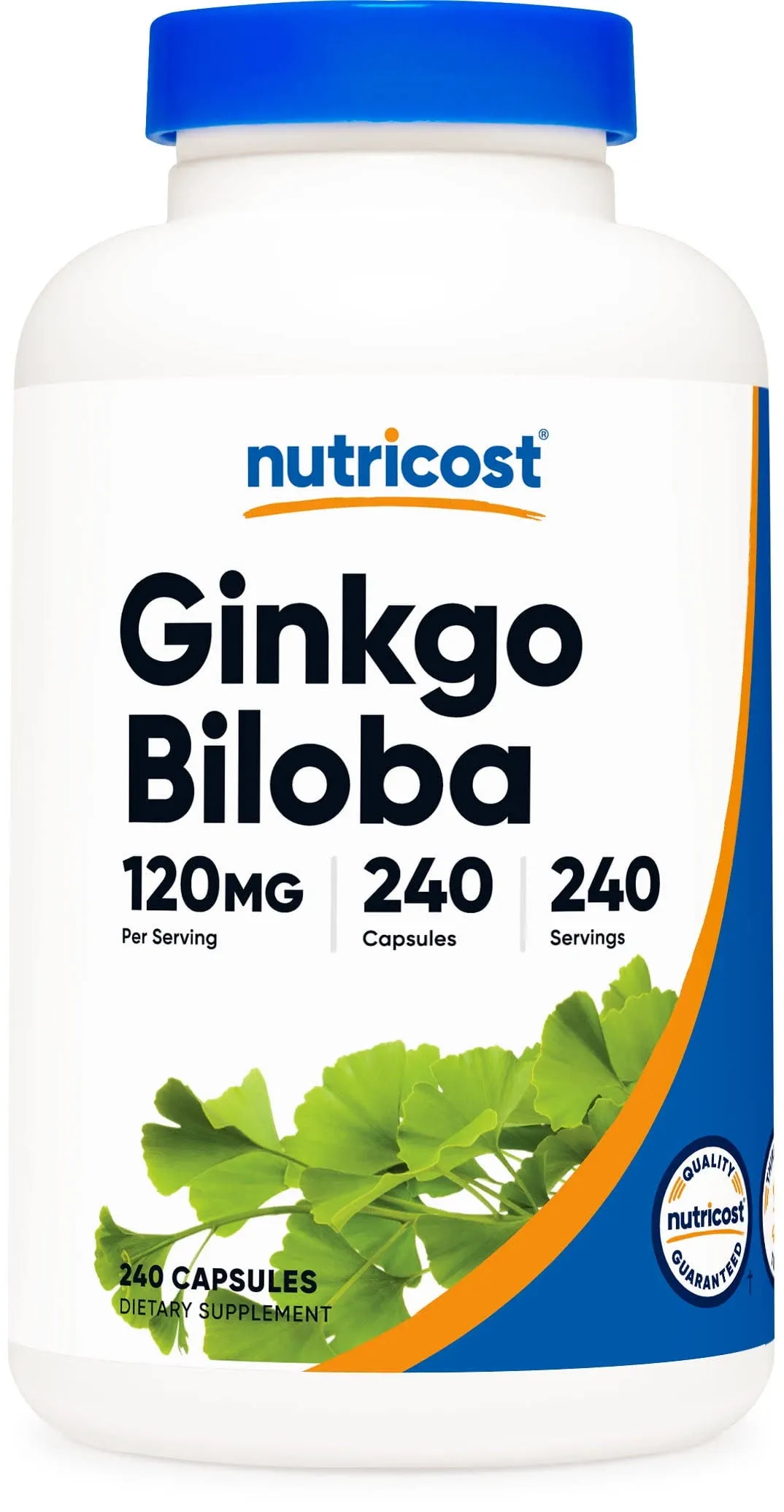 Nutricost Ginkgo Biloba 120mg, 240 Capsules - Extra Strength Ginkgo Biloba Extract - Gluten Free & Non-GMO