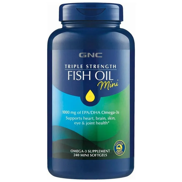 GNC Triple Strength Fish Oil Mini Softgels