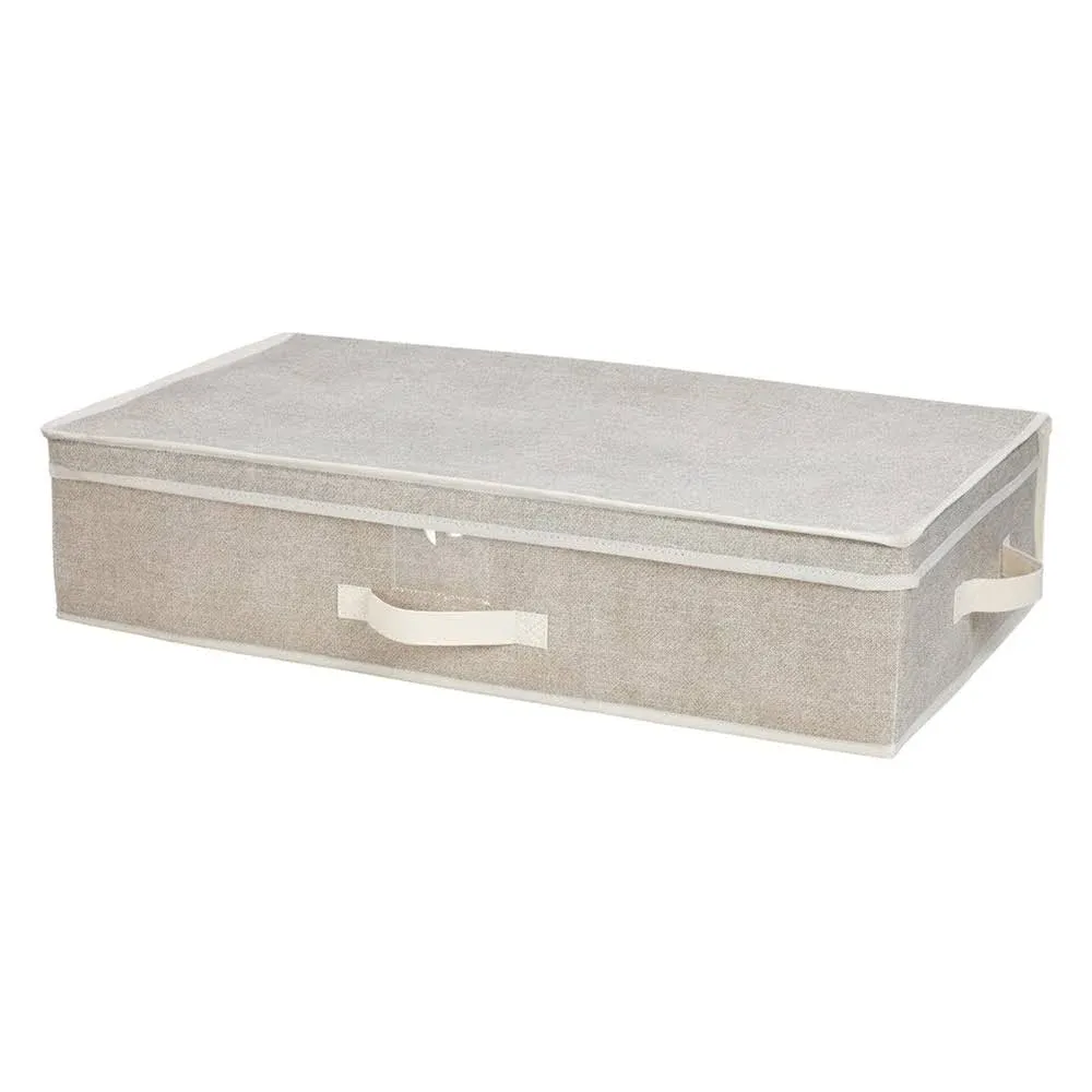 Simplify Non Woven Underbed Storage Box, Faux Jute