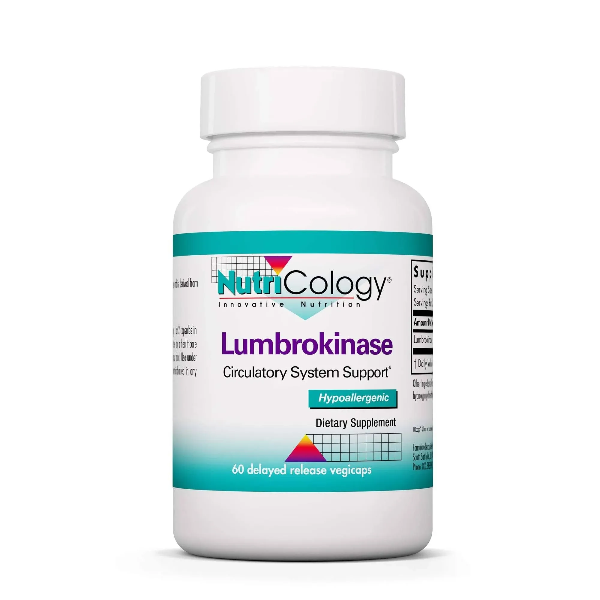 Nutricology Lumbrokinase 60 Capsules