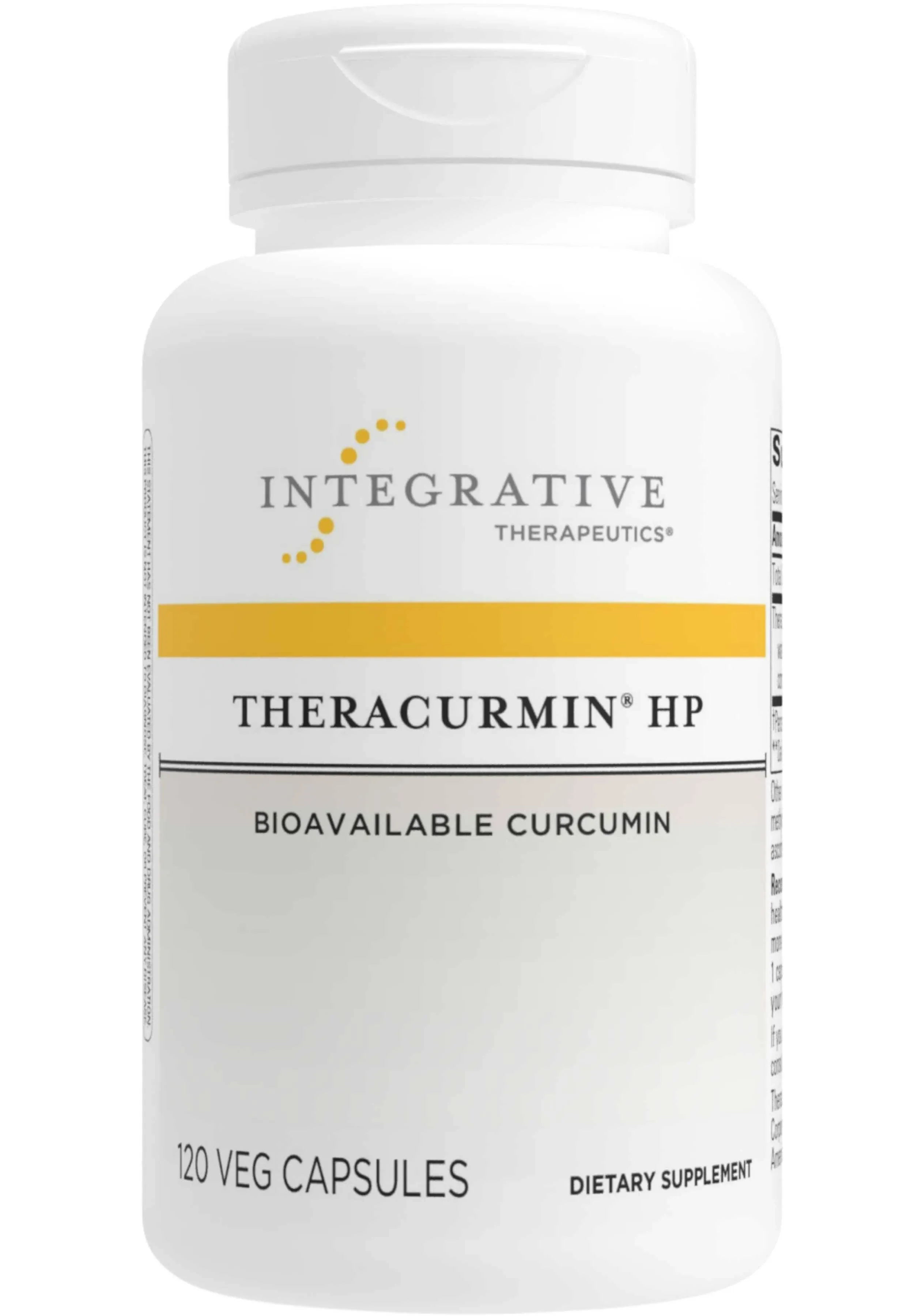 Integrative Therapeutics® – Theracurmin® HP - Turmeric, Curcumin Supplement - 27x More Bioavailable - Relief of Minor Discomfort Due to Occasional Overuse* - Vegan - 120 Capsules