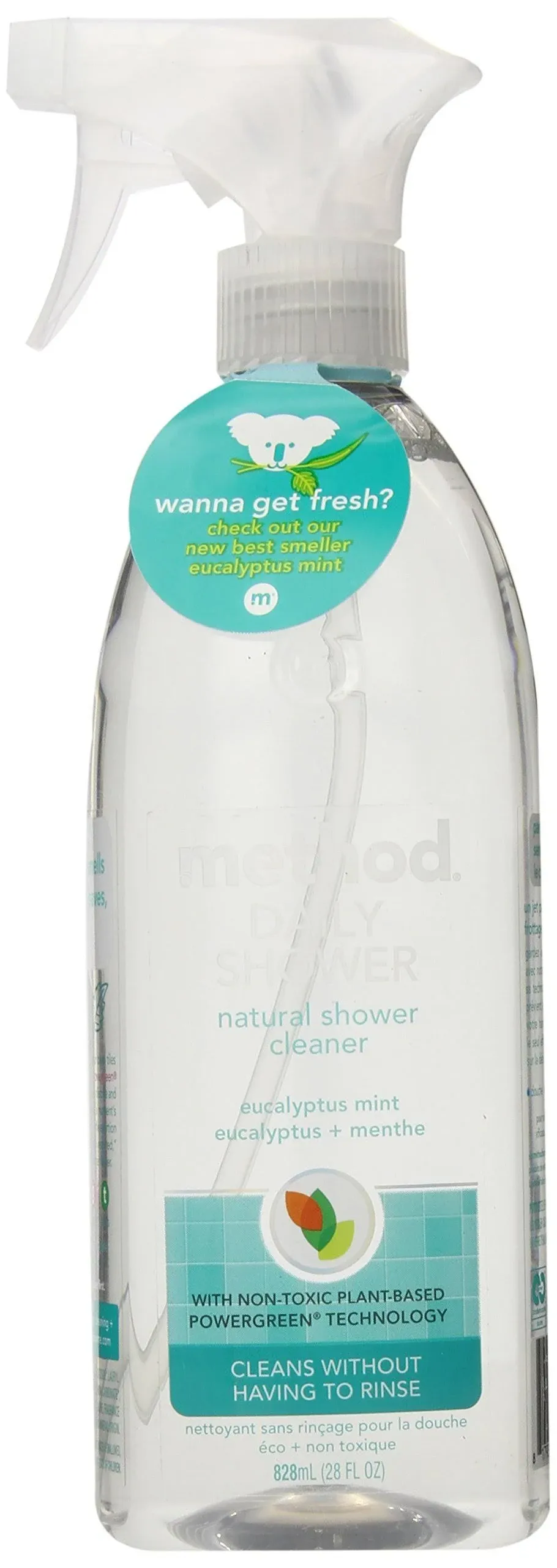 Method Daily Shower Spray Cleaner, Eucalyptus Mint - 28 oz