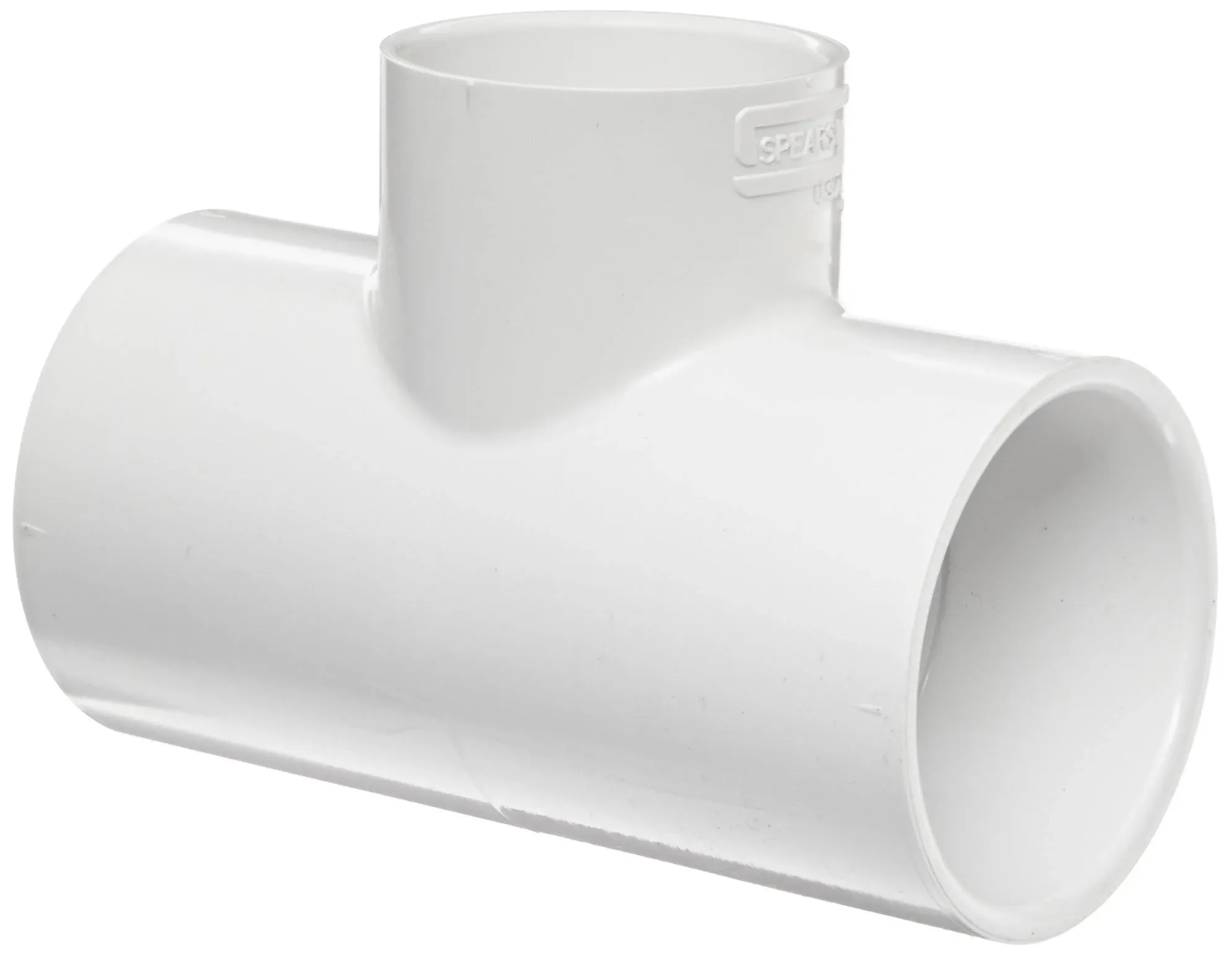 401-211 - 1-1/2" x 1-1/2" x 1" PVC Schedule 40 Reducing Tee, Socket