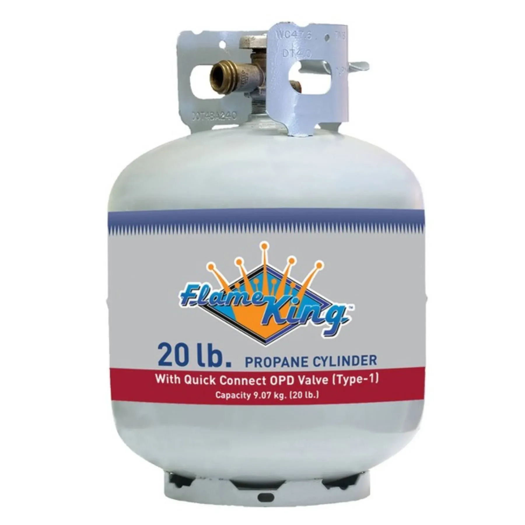 20 lbs. Empty Propane Cylinder with Overflow Protection Device