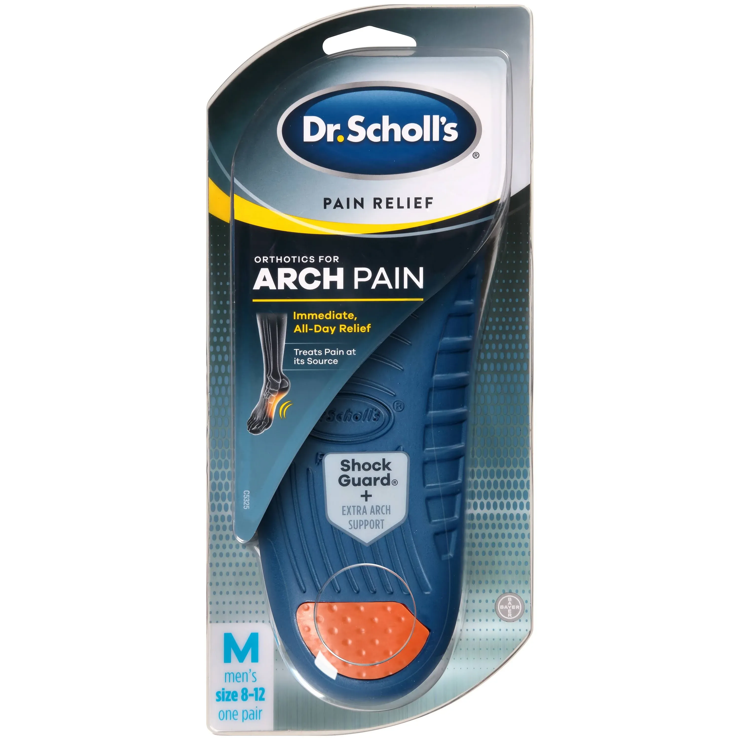 Dr Scholls Orthotics, for Arch Pain, Size 8-12, Men's