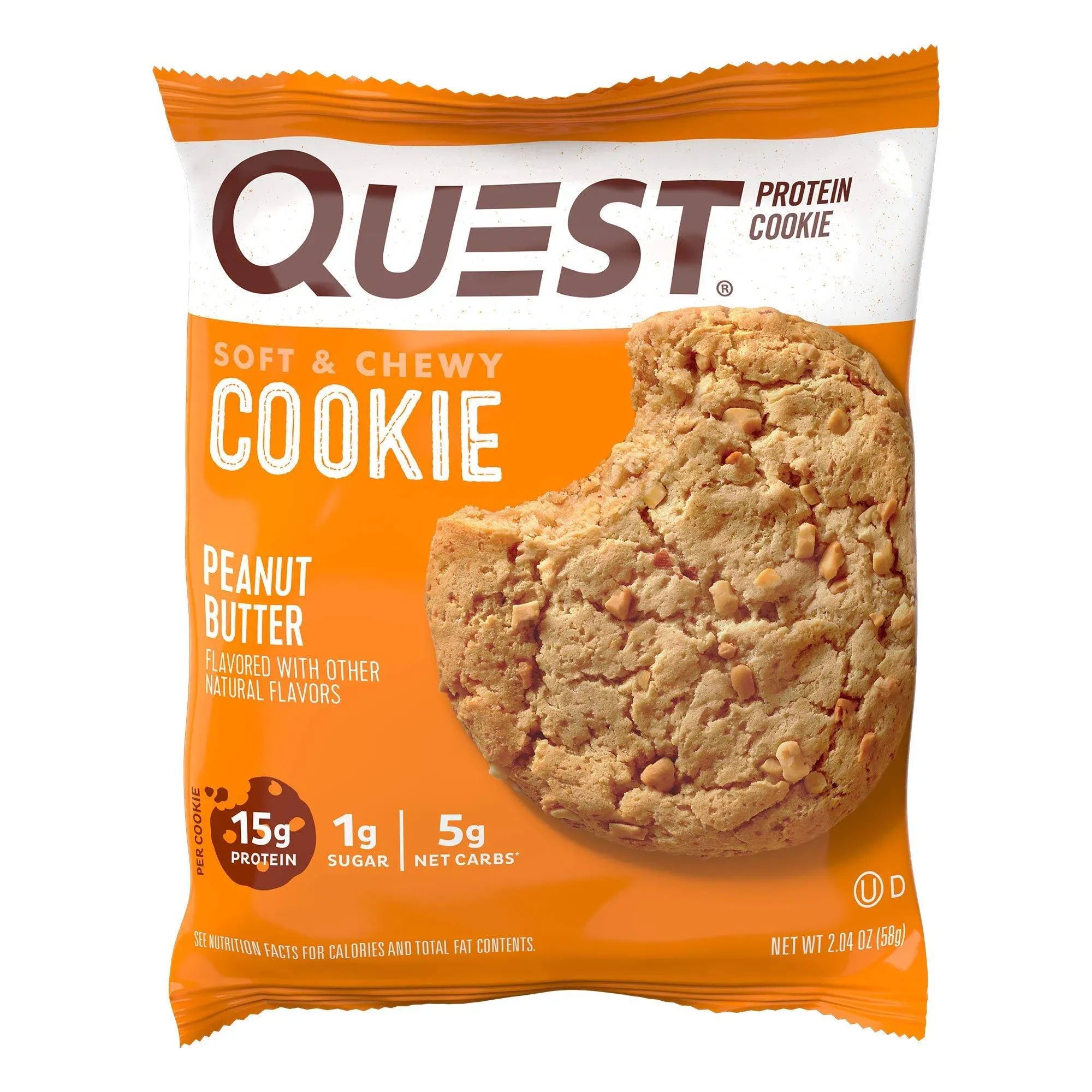 Quest Nutrition 15g Protein Cookies Soft & Chewy Healthy - Double Chocolate Chip Protein Cookie (12 COUNT)