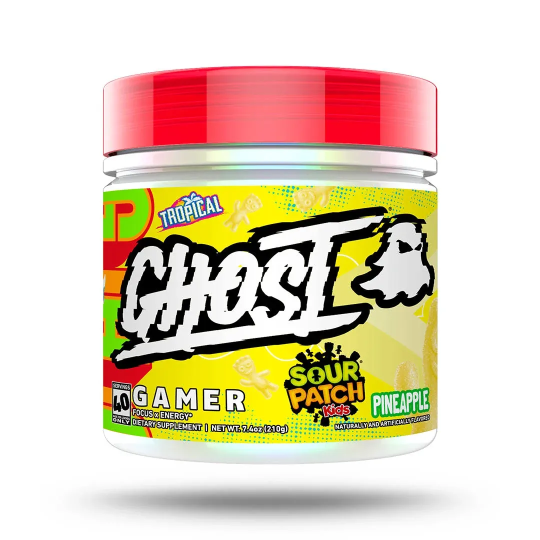 Ghost Gamer Focus x Energy, Sour Patch Kids Redberry - 6.7 oz