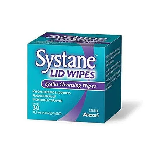 Systane Lid Wipes Eyelid Cleansing Wipes 30 Each (Pack of 3)