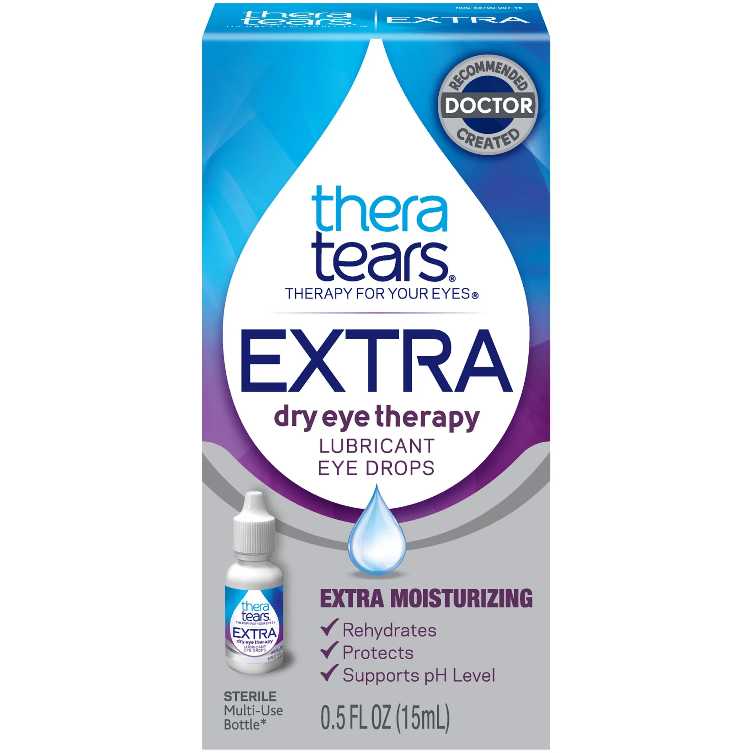 TheraTears Sterile Extra Dry Eye Lubricant Drops (0.5 fl oz)