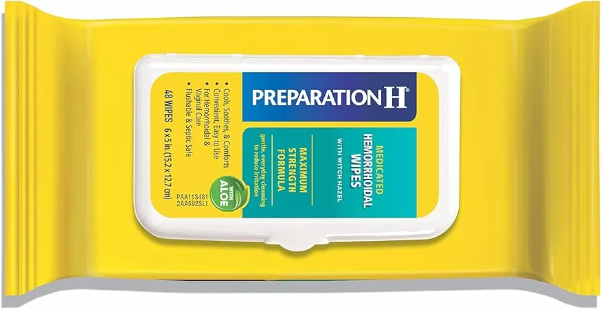 Preparation H Medicated Wipes - 48 count