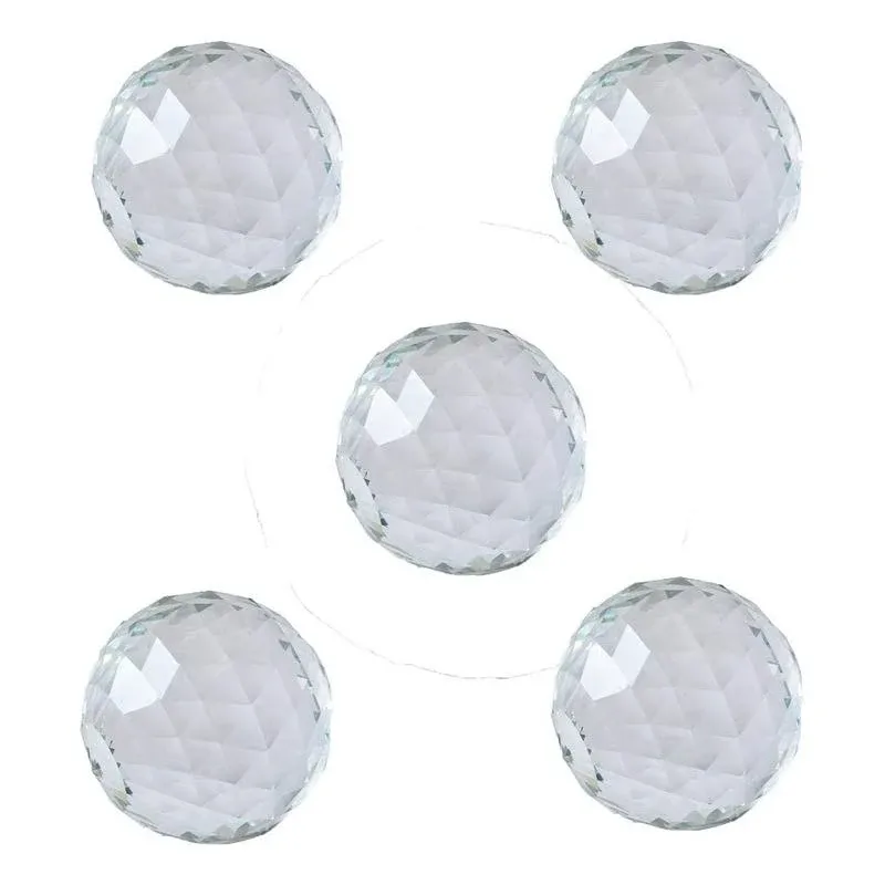 Comidox Clear Cut Crystal Sphere Faceted Gazing Ball