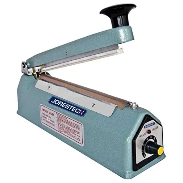 JORESTECH 8200mm Manual Impulse Bag Sealer Heavy Duty Housing and Copper ...