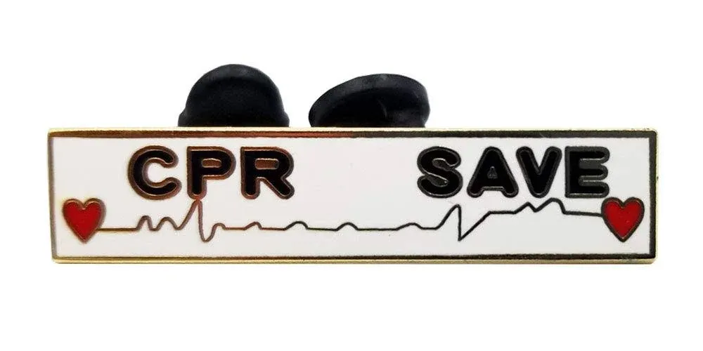 CPR Save Citation Bar Medal Award Lapel Pin