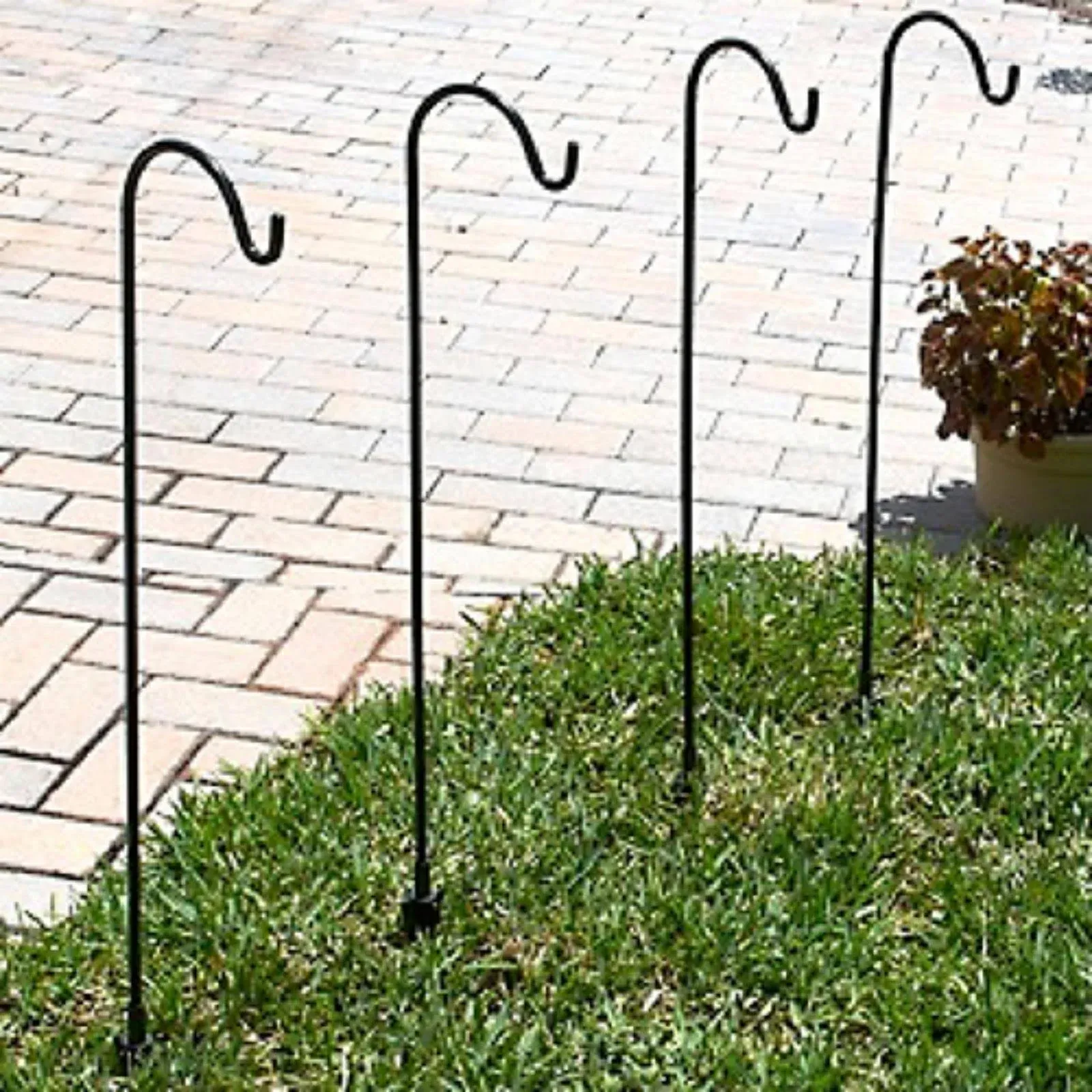 Garden Shepherd Hooks ShepHooks Solar Light Garden Stakes Set of 4