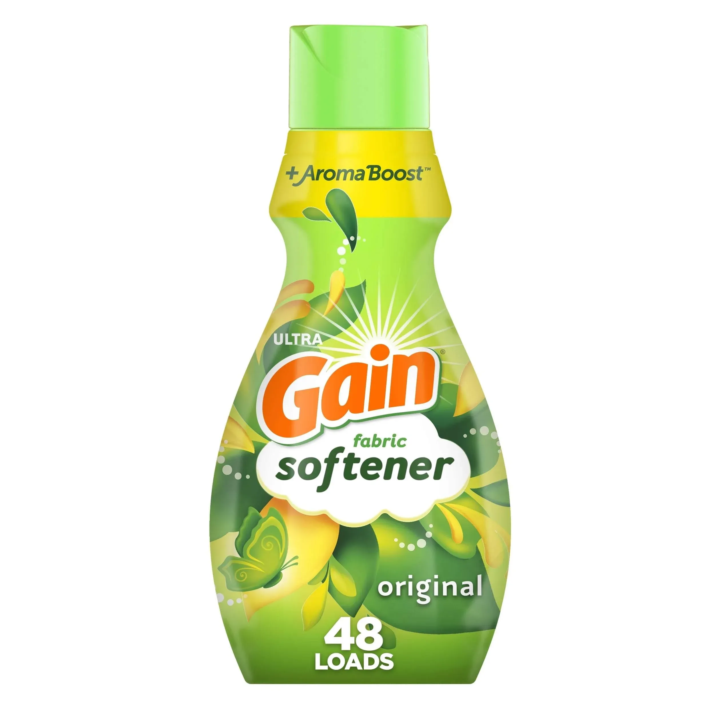 Gain Fabric Softener Original Scent 140 fl oz 190 Loads HE Compatible Packagi...