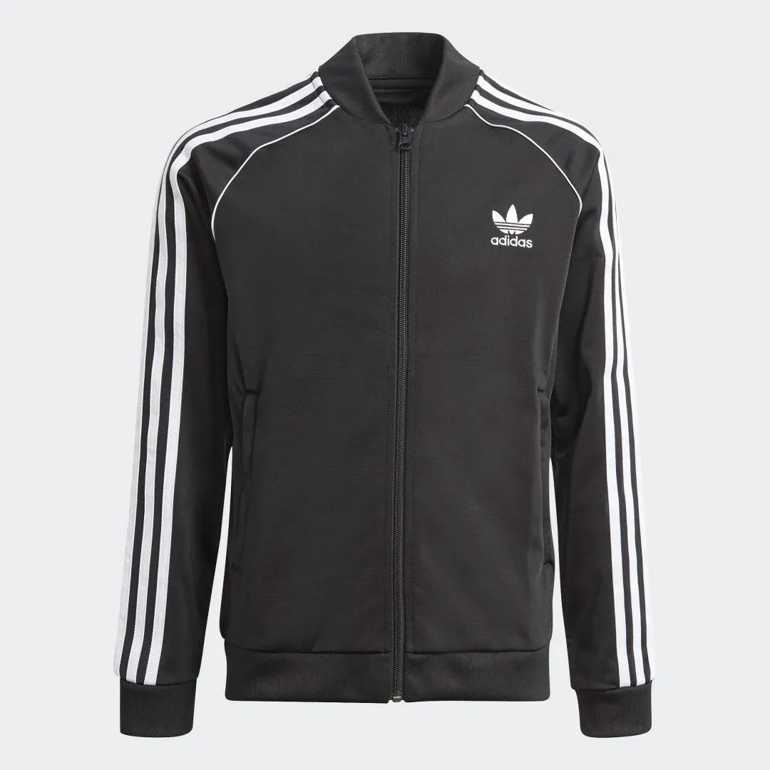 Adidas Originals Kids' Adicolor Superstar Track Jacket Medium Black/White