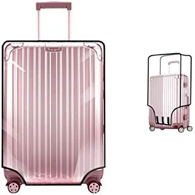 Suitcase cover luggage covers PVC clear 22&#034; (38cm L x 26cm W x 55cm H) 