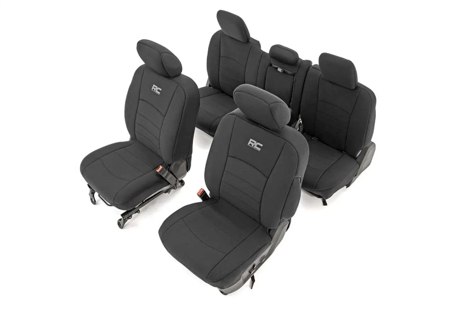 Rough Country 91029 Dodge Neoprene Front & Rear Seat Covers (09-18 Ram 1500)