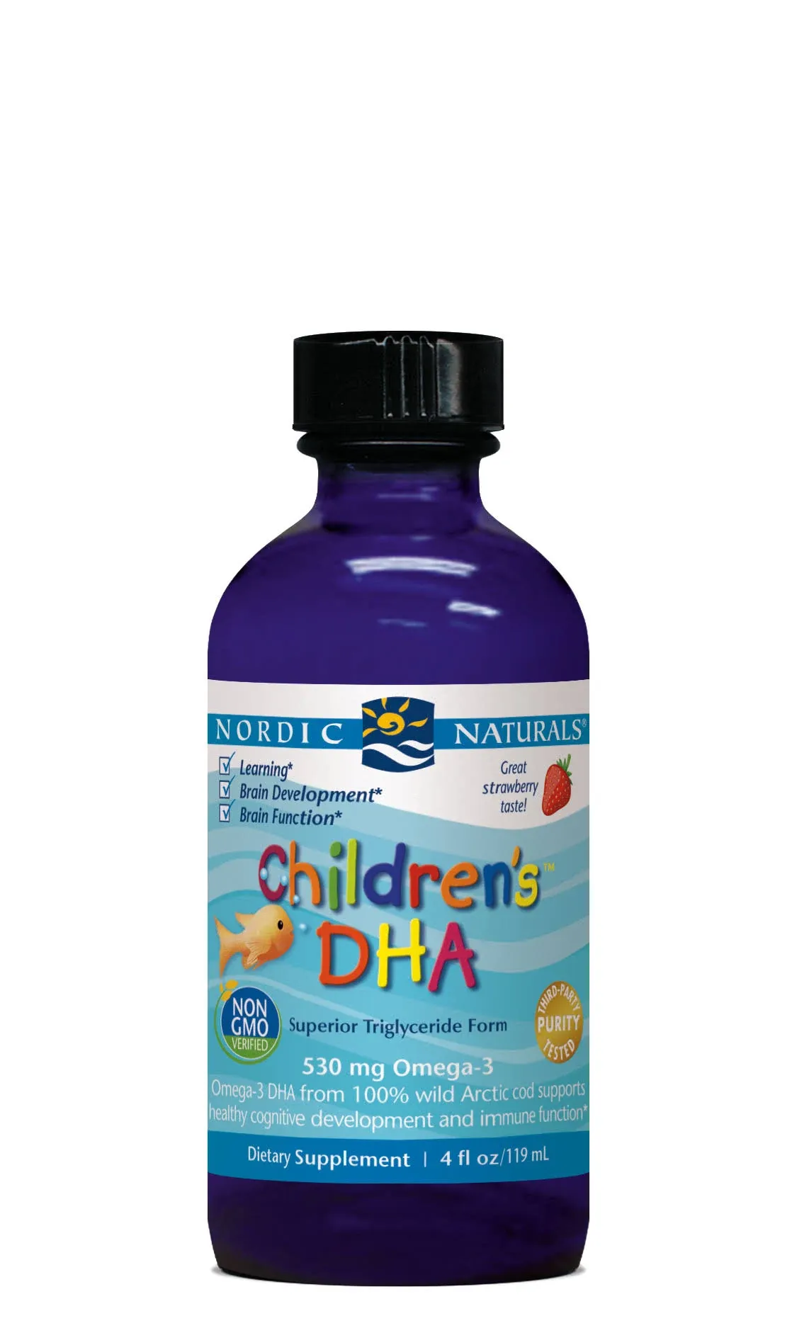 Nordic Naturals Children's DHA 530mg Strawberry - 119 ml.