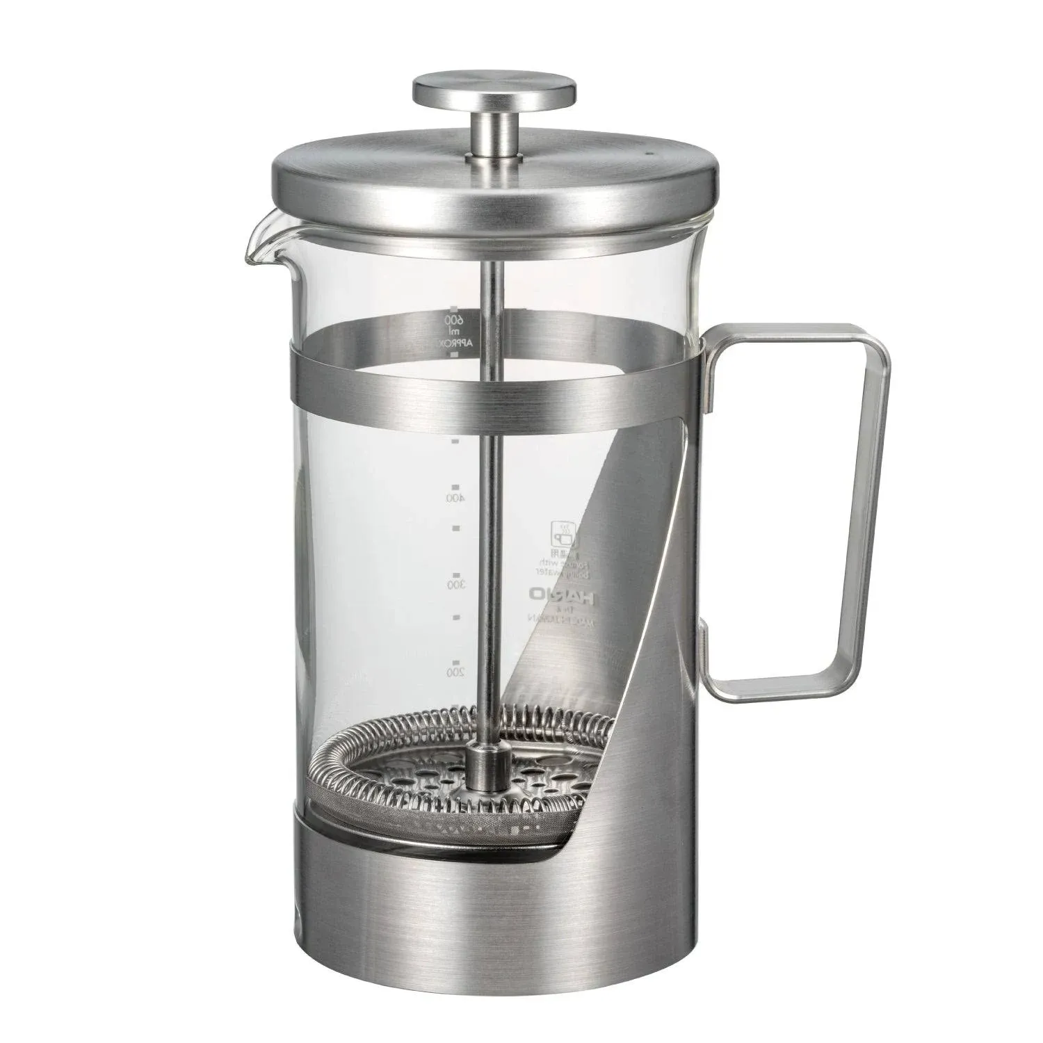 Hario Hariol 7 Press Coffee Heat Resistant Glass Stainless Steel Practical ...