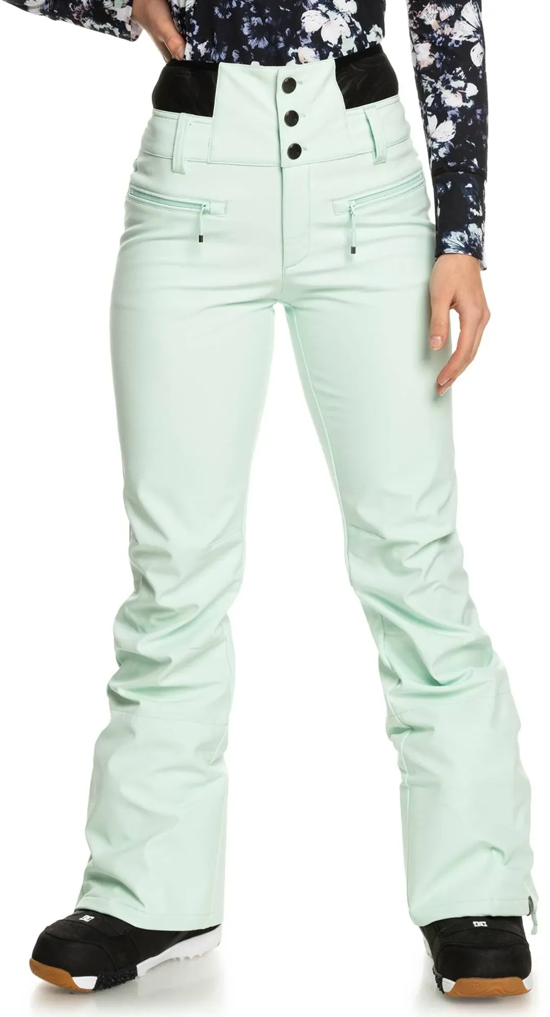 Roxy Rising High Snow Pants - Women&#039;s - Small / Fair Aqua (BDY0)