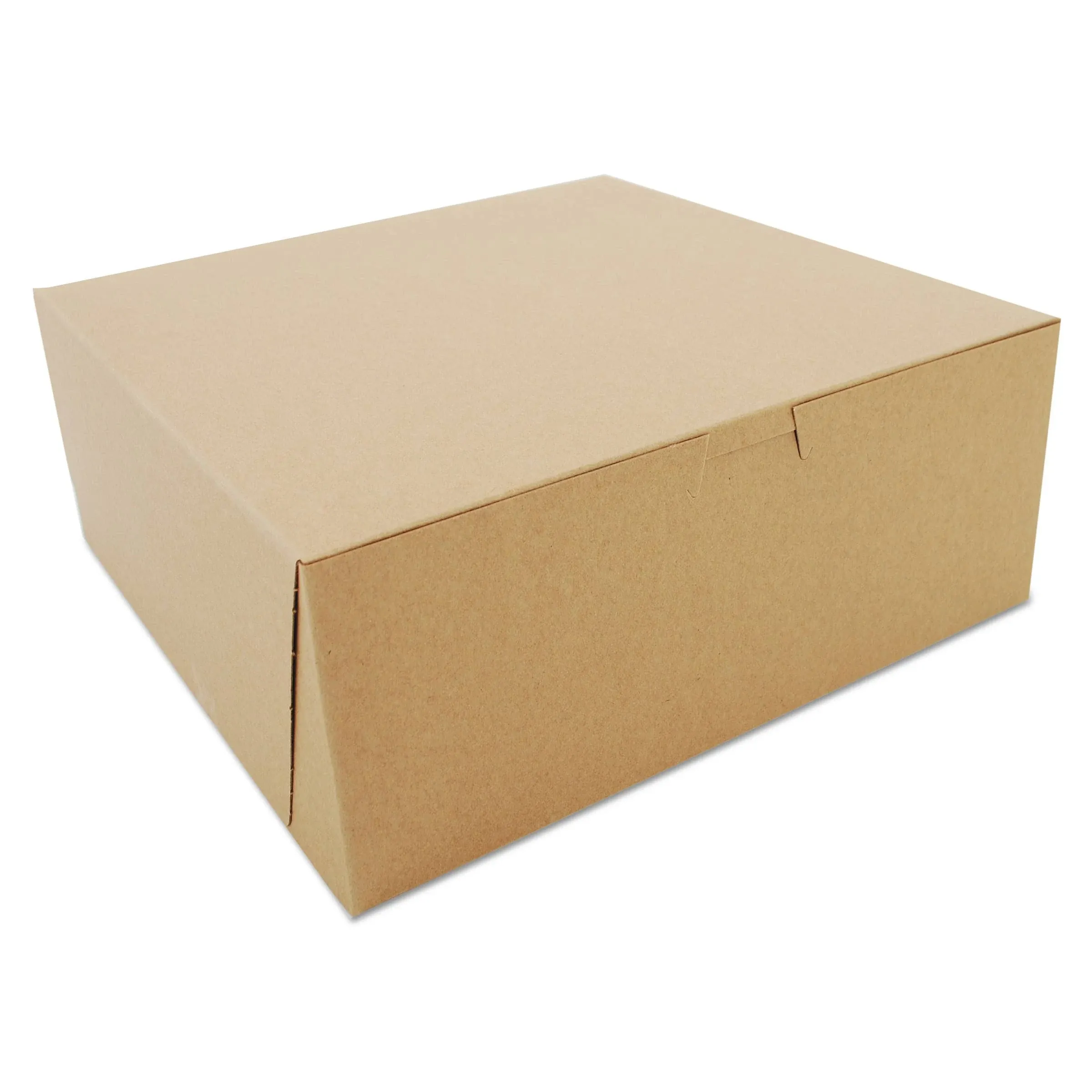 Southern Champion Tray 0973K Kraft Paperboard Non Window Lock Corner Bakery Box, 10" Length x 10" Width x 4" Height (Case of 100)