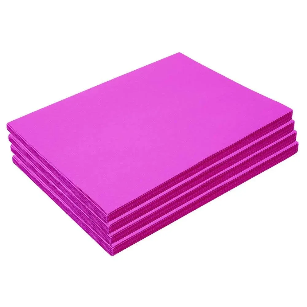 Heavyweight Hot Pink Construction Paper, 9" x 12", 500 Sheets