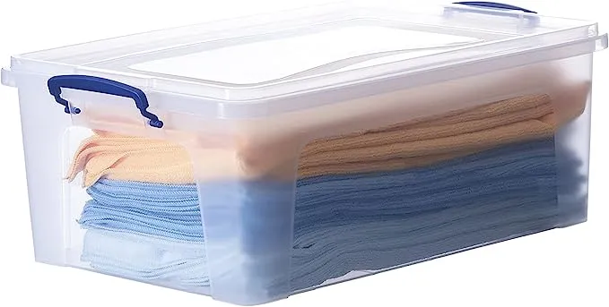 Superio 22 Qt. Clear Plastic Storage Container