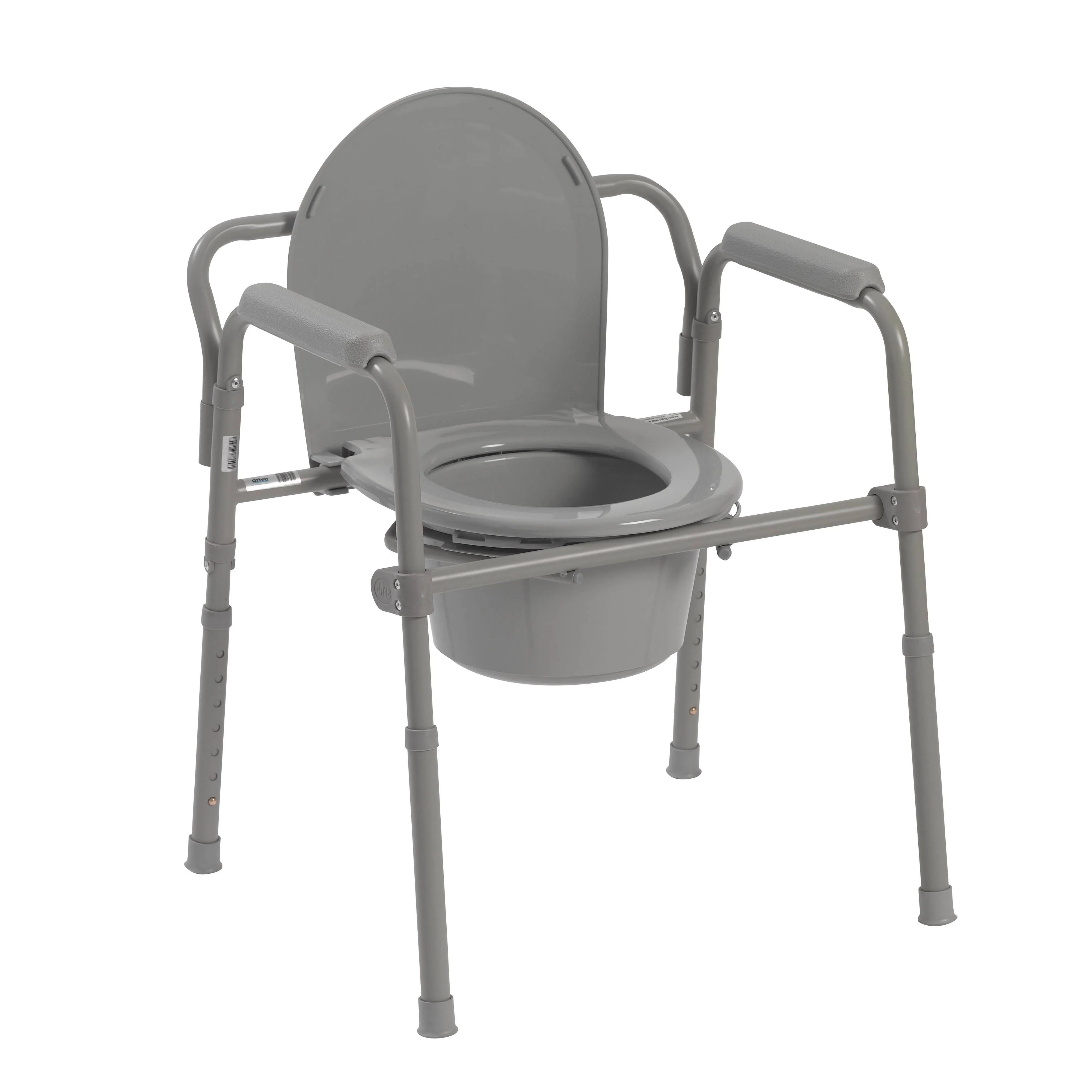 Folding Steel Bedside Commode