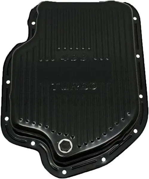 Fits Chevy GM Turbo TH-400 Steel Transmission Pan (deep Sump) Black