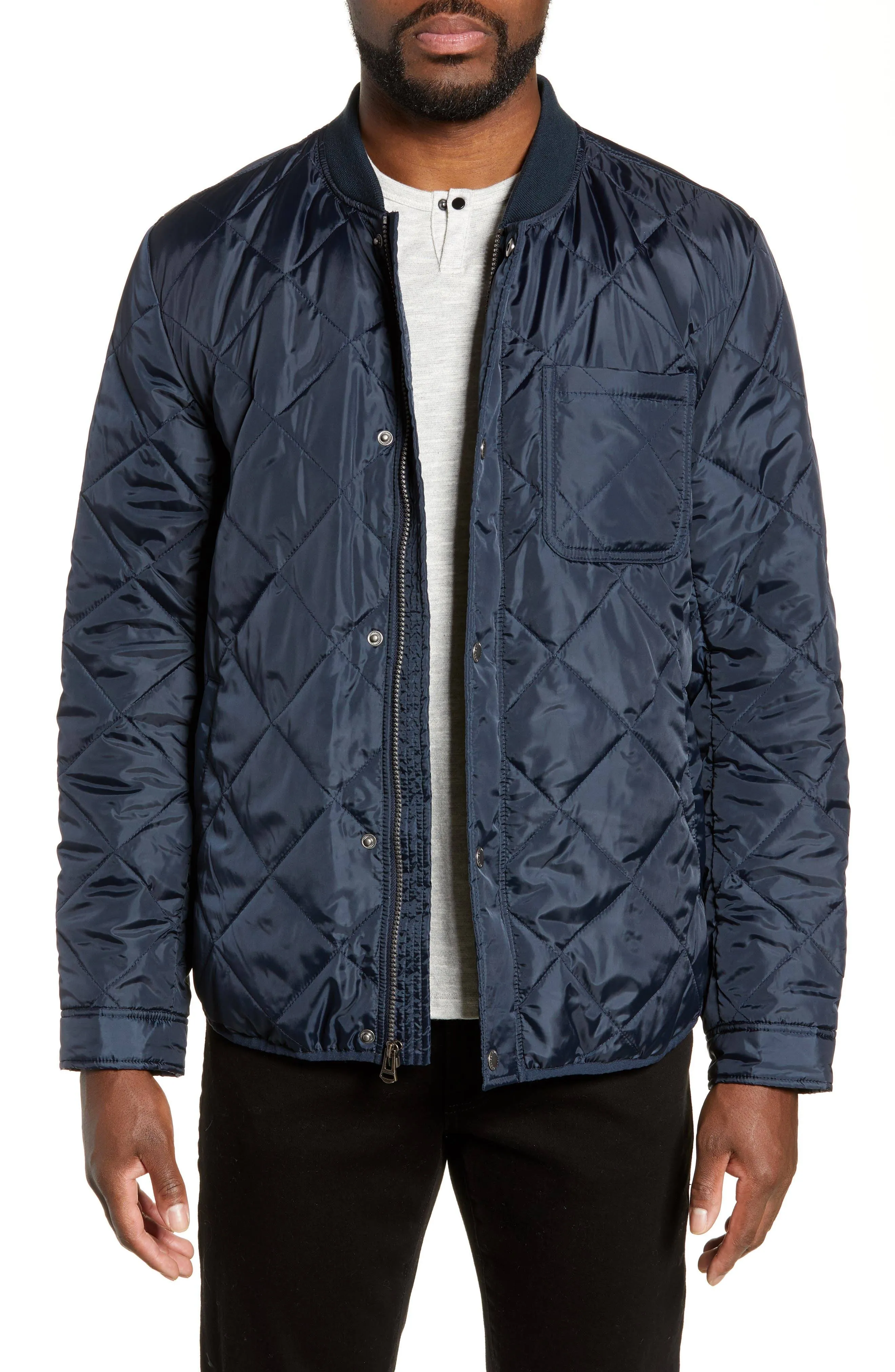 Cole Haan Men's Quilted Jacket - Navy