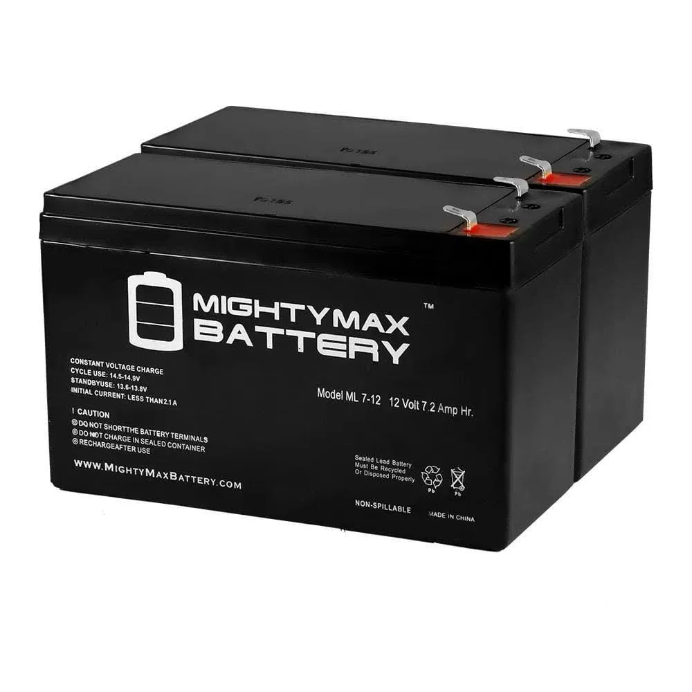 12V 7Ah SLA Battery Replacement for Ghost Controls AXBT - 2 Pack