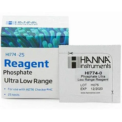 Hanna Instruments Hi774-25 Ultra Low Range Phosphate Checker Reagents