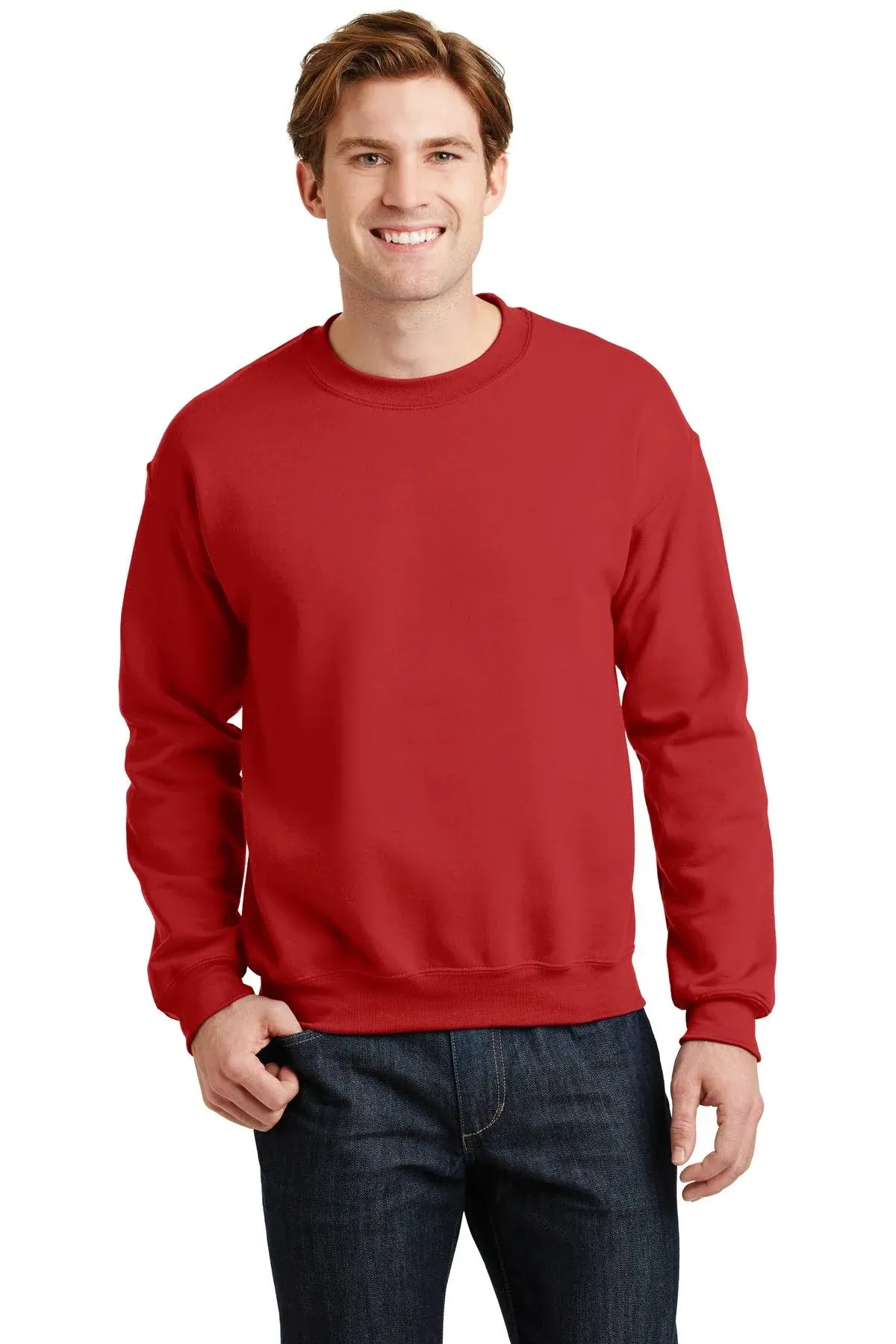 Gildan 18000 Heavy Blend Crewneck Sweatshirt - Red, XL