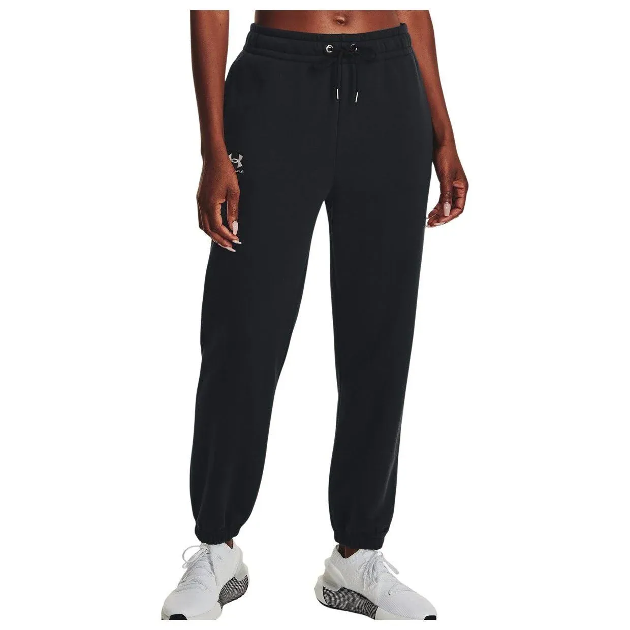 Under Armour Women's Essential Fleece Joggers, Small, Black