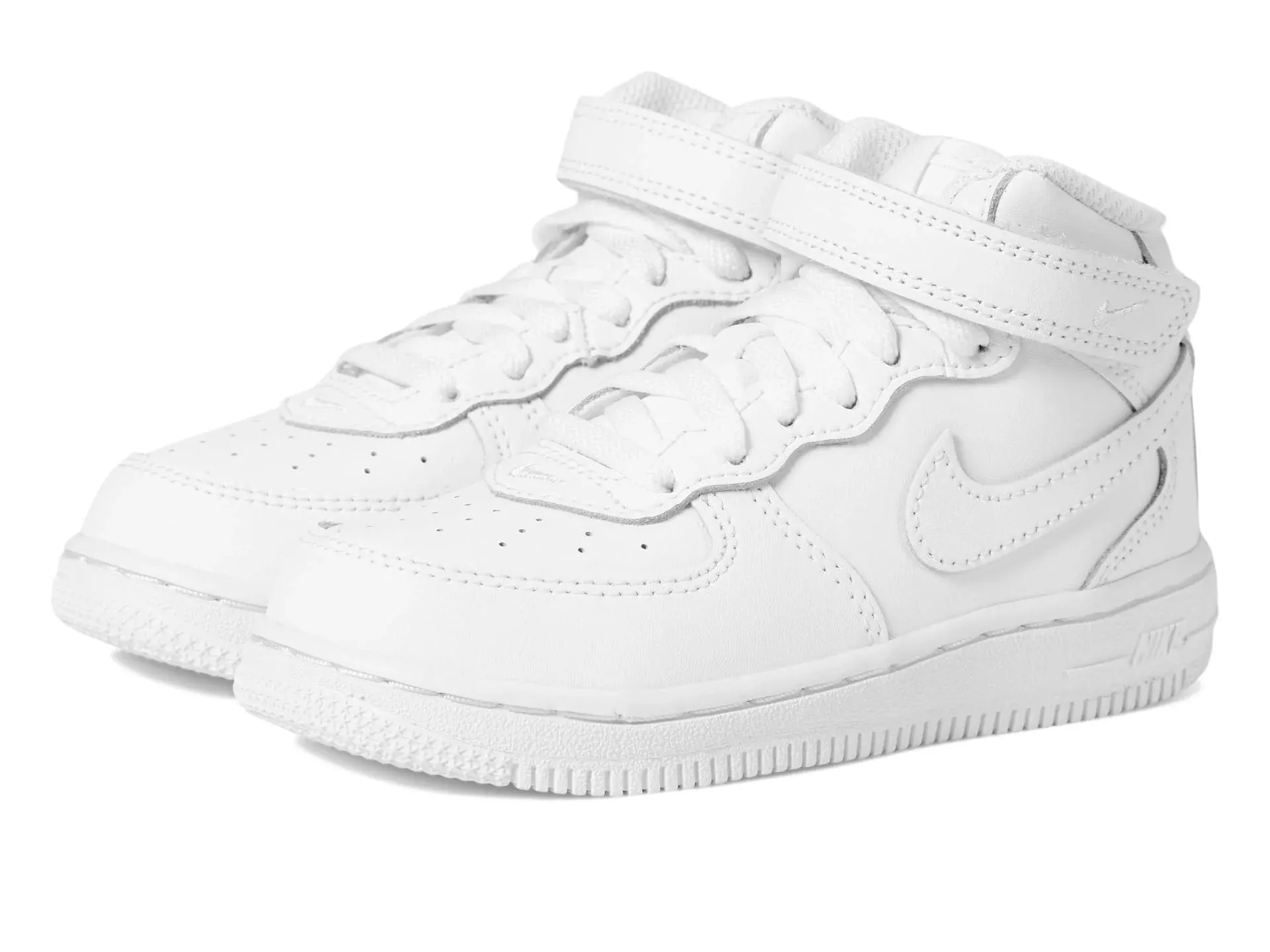 Nike Boys Air Force 1 Mid Le - Shoes White/White/White Size 03.0