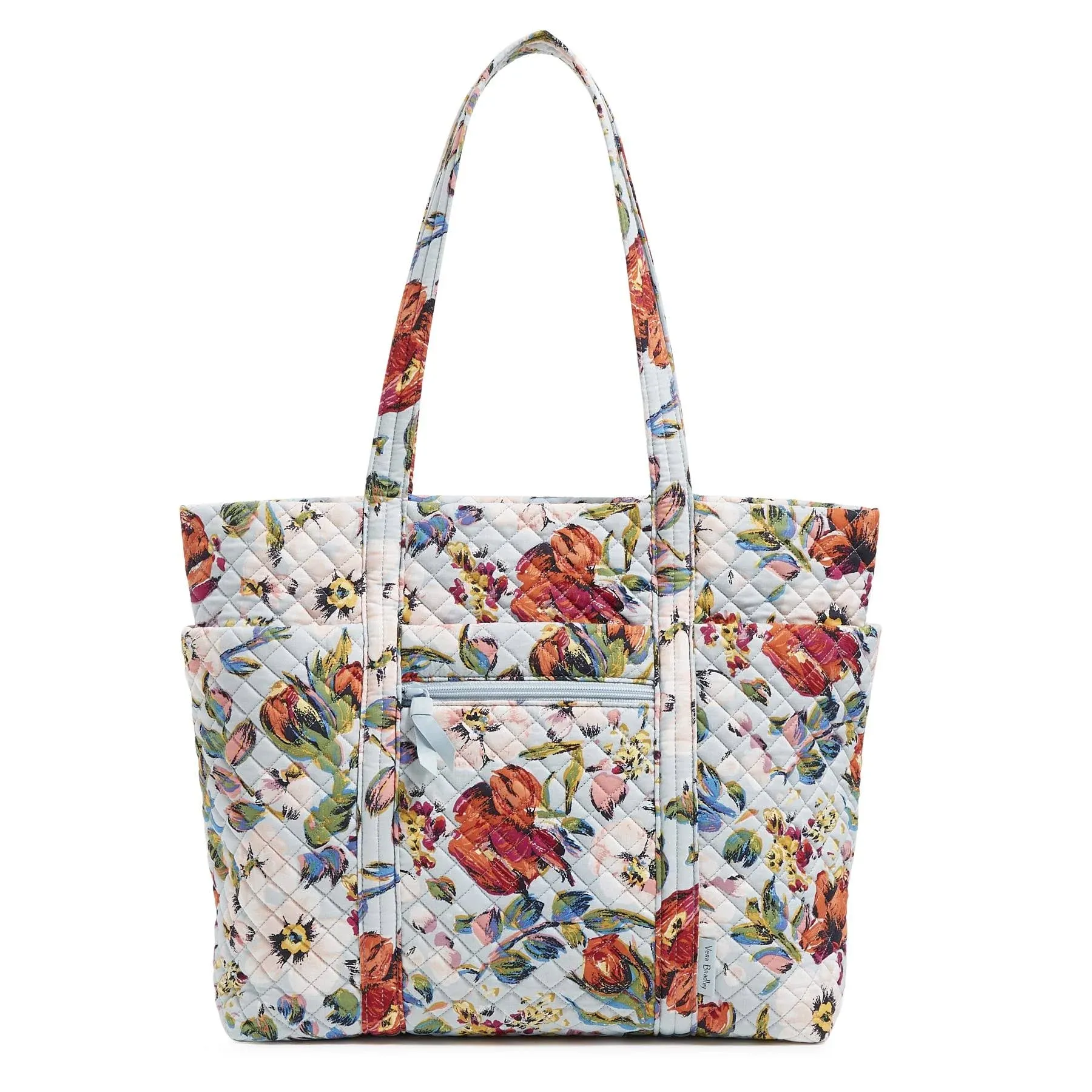 Vera Bradley Women's Cotton Vera Commuter Tote Bag Sea Air Floral