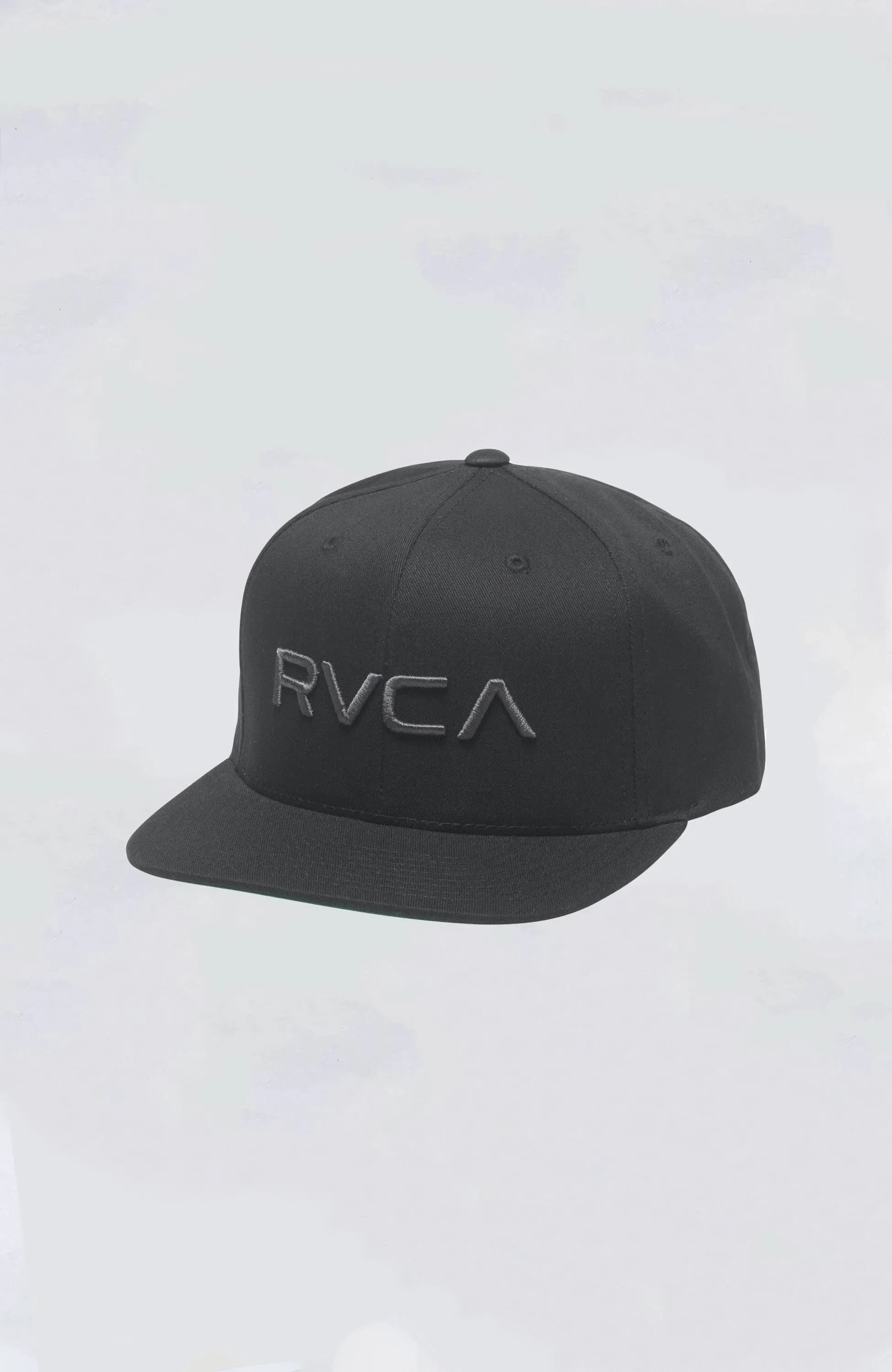 RVCA Twill Snapback II Hat - Black/Charcoal