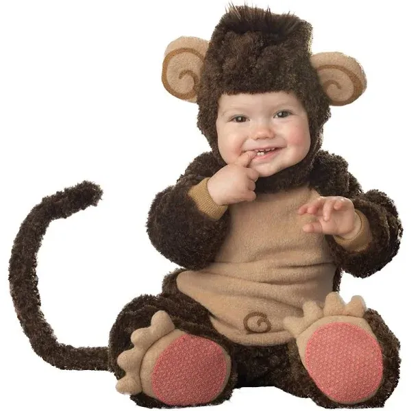 InCharacter Costumes Baby&#039;s Lil&#039; Monkey Costume, Brown/Tan,Medi<wbr/>um (12-18 Mnths)